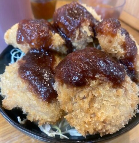 まるい食堂ソースマグロカツ丼