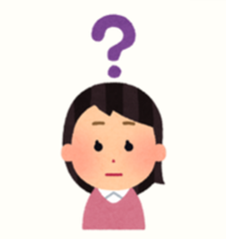 はてなマークのイラスト女性