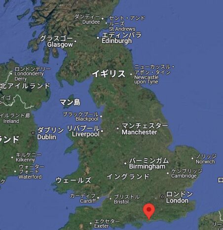 イギリスの地図