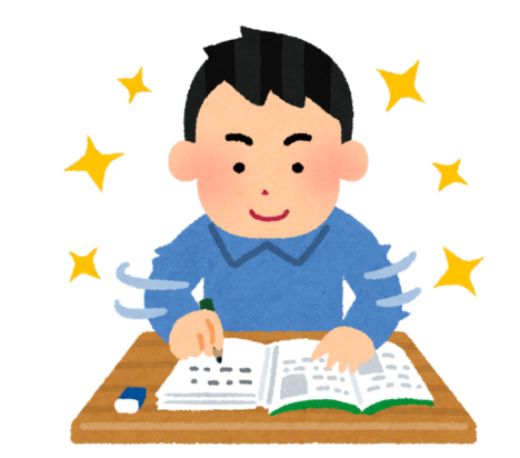 勉強してる男の子